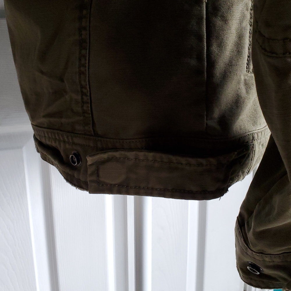 Fossil Army Green Utility Jacket Small EUC - Picture 10 of 13
